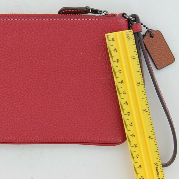 Coach Disney Minnie Mouse Wristlet - Red Leather - Picture 7 of 13
